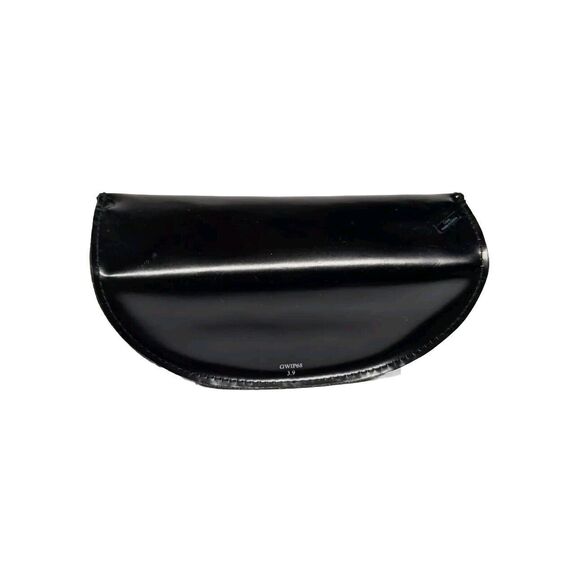 Guess Eyewear Eyeglass / Sunglass Hard Case Zipper Closure Faux Leather - Black - Picture 4 of 9